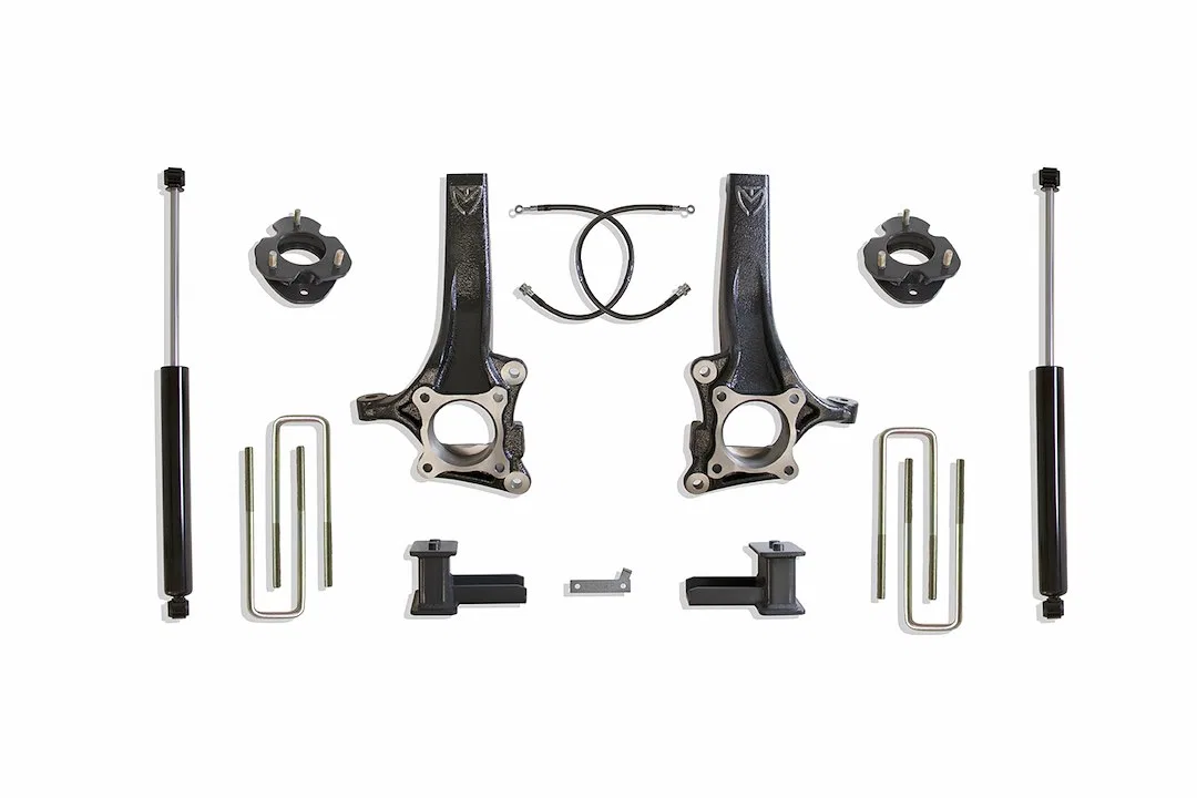 K883464 – MAXTRAC Lift Kit Suspension, 6-1/2 Inch Front Lift 4 Inch Rear Lift With Rear Shock Absorbers In Kit Black ...